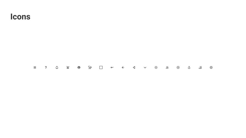 Atomic design system Icons