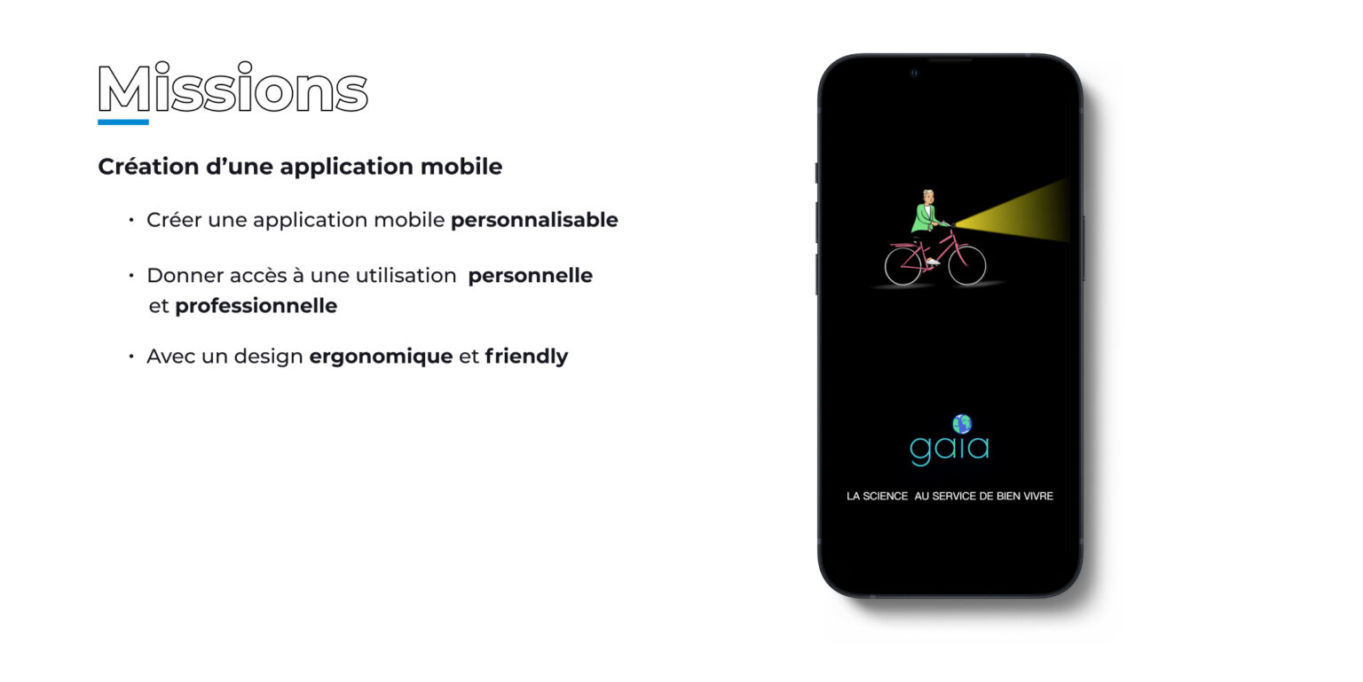 Ma mission pour application Gaïa