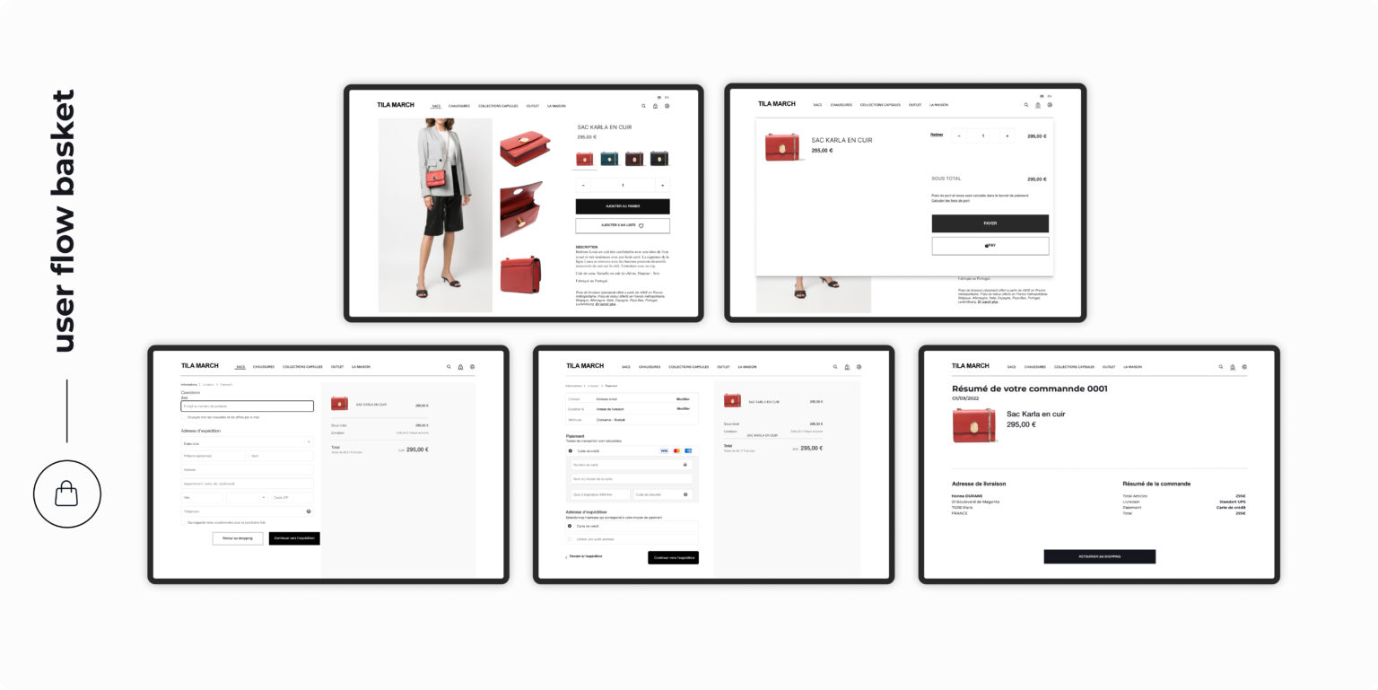 Tila March User-flow basket